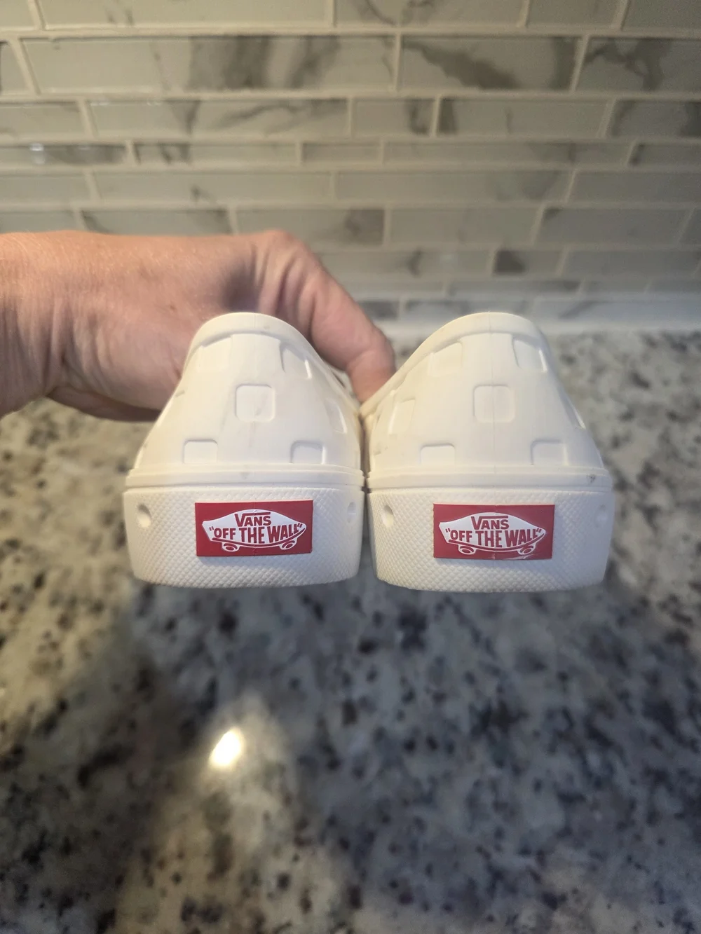 Vans White Slip-On TRK
